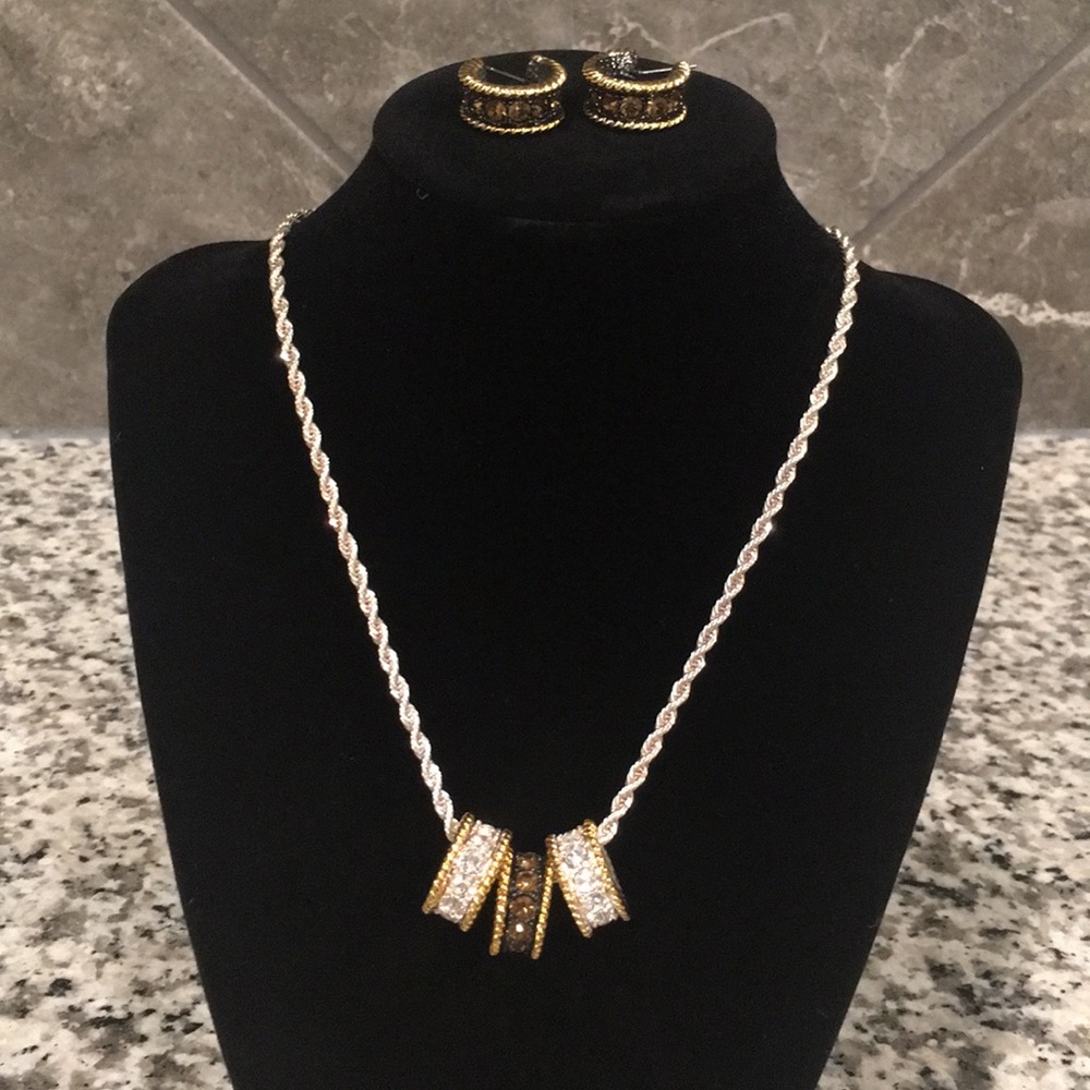 Necklace and earrings